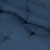 Produktbild för Pallettsoffa Kudde 2 pcs Indigo 120 x 80 x 38 cm Tyg