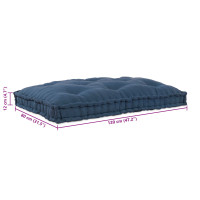 Produktbild för Pallettsoffa Kudde Indigo 120 x 80 x 12 cm Tyg