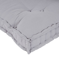 Produktbild för Pallettsoffa Kudde 2 pcs Grå 120 x 80 x 38 cm Tyg