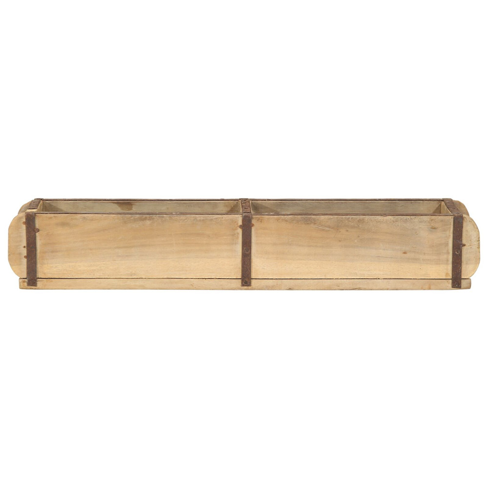 Produktbild för Bricka 4 pcs Brun 57 x 15 x 9 cm Solid återvunnen trä
