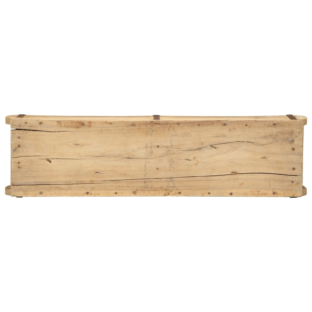 Produktbild för Bricka 4 pcs Brun 57 x 15 x 9 cm Solid återvunnen trä
