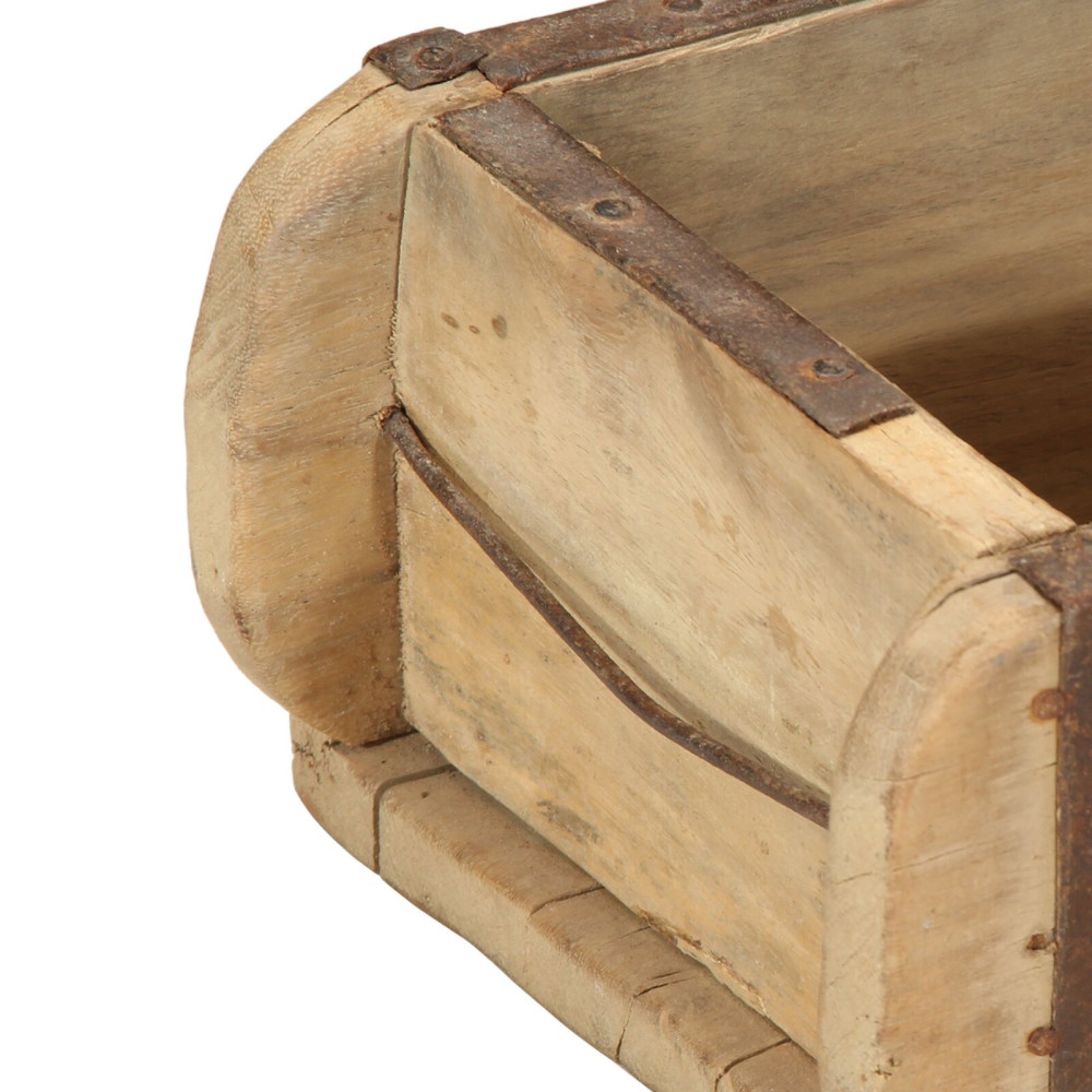 Produktbild för Bricka 4 pcs Brun 57 x 15 x 9 cm Solid återvunnen trä