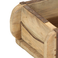 Produktbild för Bricka 4 pcs Brun 57 x 15 x 9 cm Solid återvunnen trä