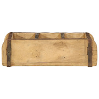 Produktbild för Bricka 4 pcs Brun 30 x 14 x 9 cm Solid återvunnen trä