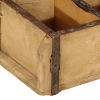 Produktbild för Bricka 4 pcs Brun 30 x 14 x 9 cm Solid återvunnen trä