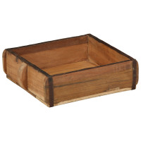Produktbild för Bricka 2 pcs Brun 29 x 31 x 10 cm Solid återvunnen trä