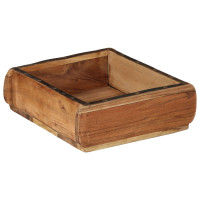Produktbild för Bricka 2 pcs Brun 29 x 31 x 10 cm Solid återvunnen trä