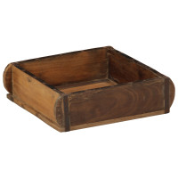 Produktbild för Bricka 4 pcs Brun 29 x 31 x 10 cm Solid återvunnen trä