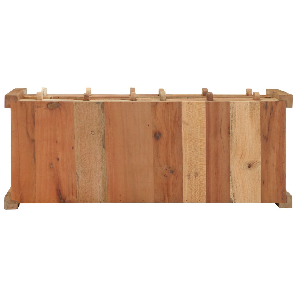 Produktbild för TV-skåp med låda Brun 83 x 33 x 46 cm Solid återvunnen trä