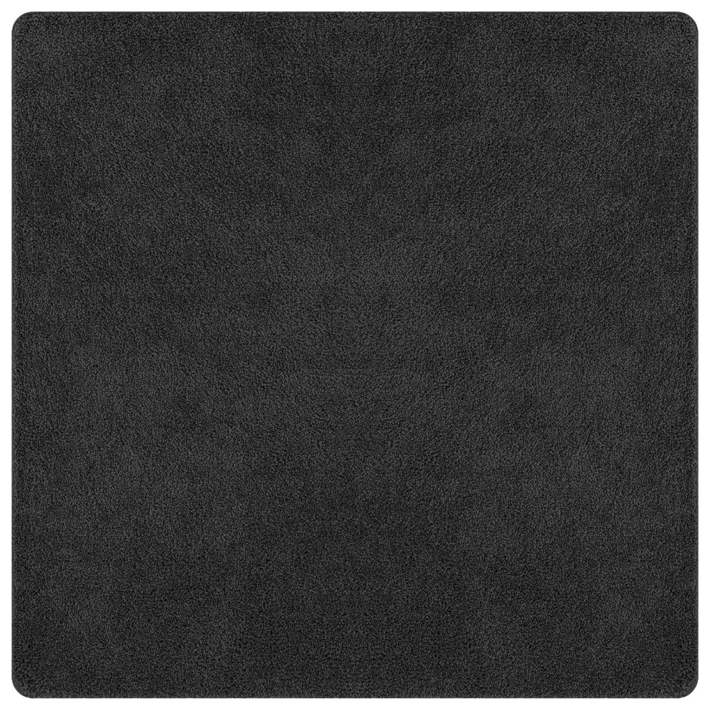 Produktbild för Anti-glid Shaggy Matta Mörkgrå 200 x 200 cm PP