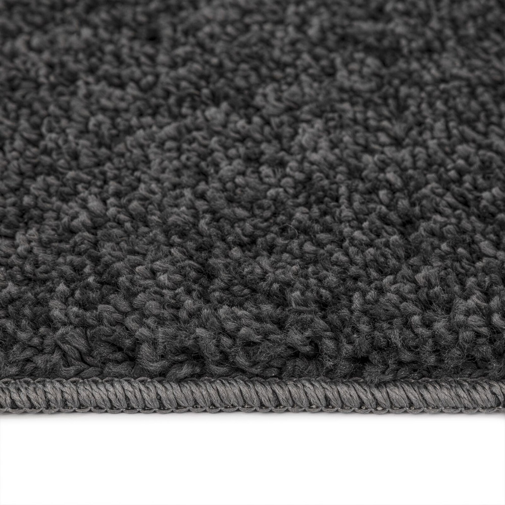 Produktbild för Anti-glid Shaggy Matta Mörkgrå 200 x 200 cm PP