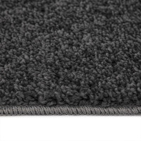Produktbild för Anti-glid Shaggy Matta Mörkgrå 200 x 200 cm PP