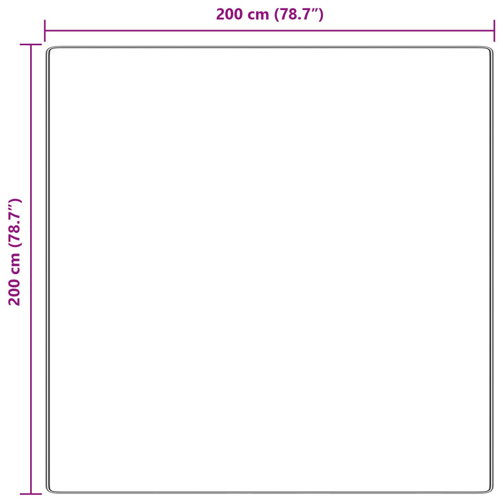 Produktbild för Anti-glid Shaggy Matta Mörkgrå 200 x 200 cm PP