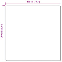 Produktbild för Anti-glid Shaggy Matta Mörkgrå 200 x 200 cm PP