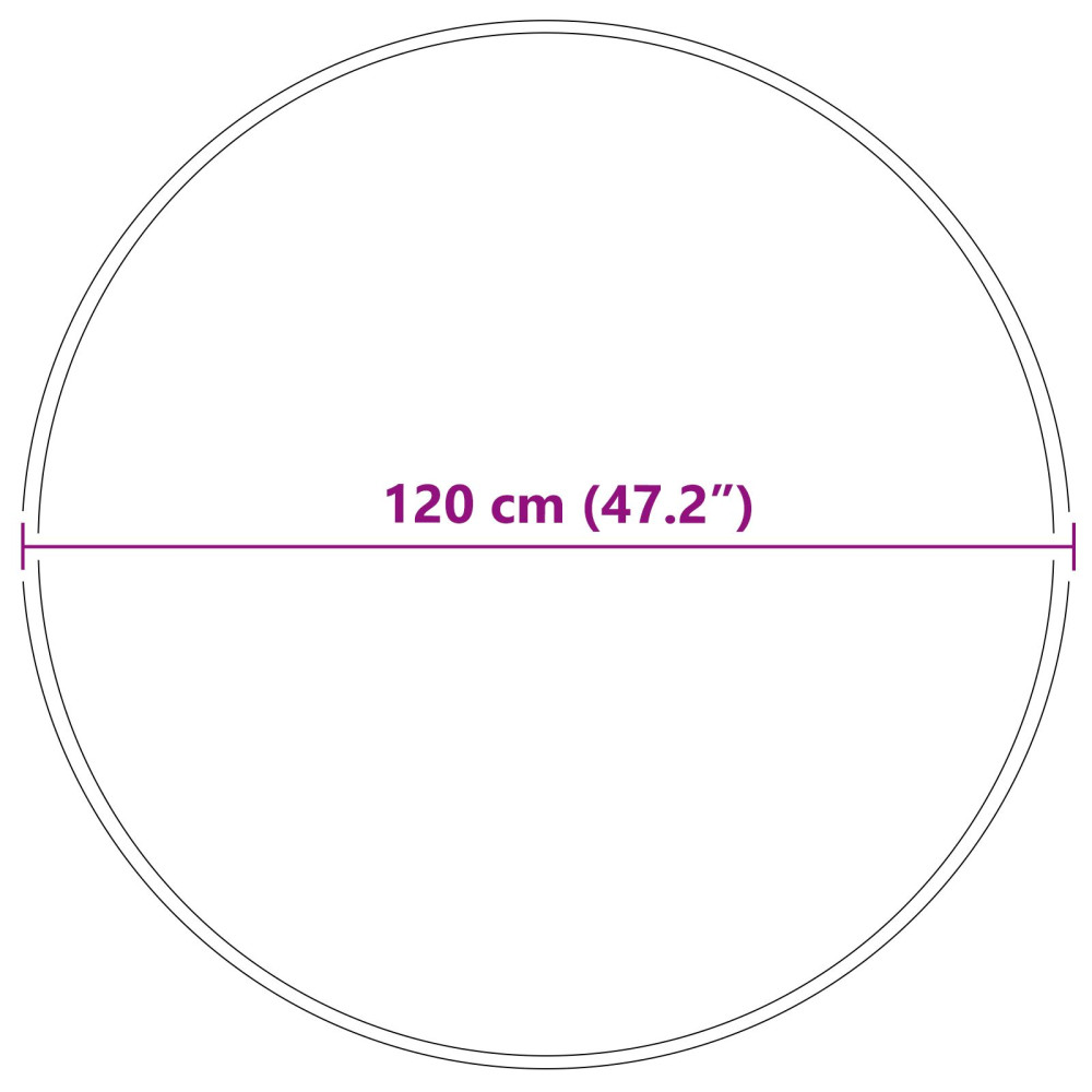 Produktbild för Anti-glid Shaggy Matta Grå 120 x 120 cm PP