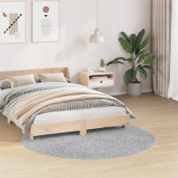 Produktbild för Anti-glid Shaggy Matta Grå 160 x 160 cm PP