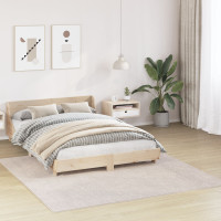 Produktbild för Anti-glid Shaggy Matta Kräm 200 x 200 cm PP