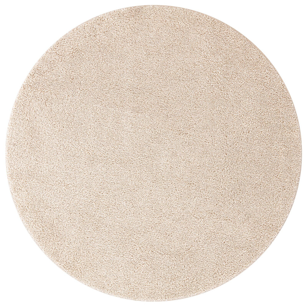 Produktbild för Anti-glid Shaggy Matta Kräm 120 x 120 cm PP