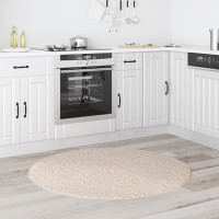 Produktbild för Anti-glid Shaggy Matta Kräm 120 x 120 cm PP