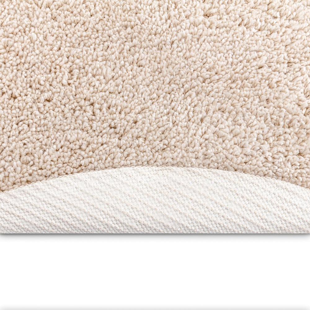 Produktbild för Anti-glid Shaggy Matta Kräm 120 x 120 cm PP