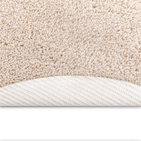 Produktbild för Anti-glid Shaggy Matta Kräm 120 x 120 cm PP