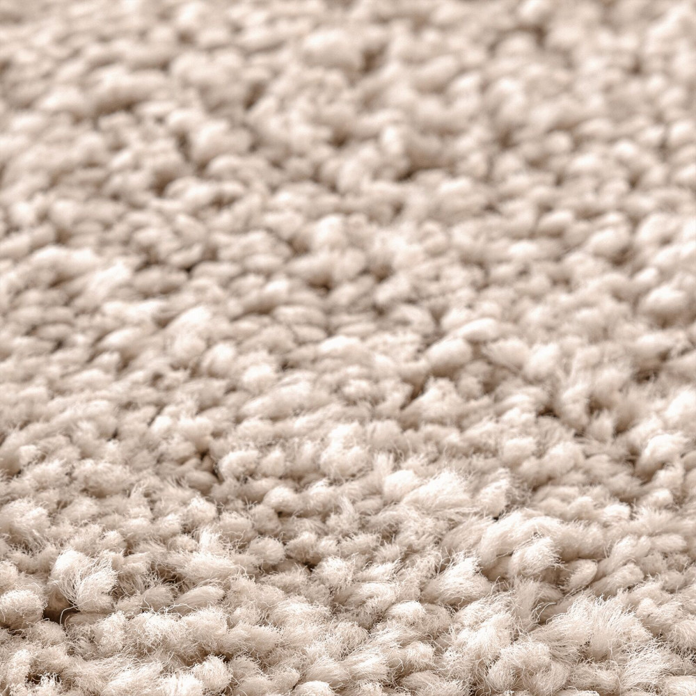 Produktbild för Anti-glid Shaggy Matta Kräm 120 x 120 cm PP