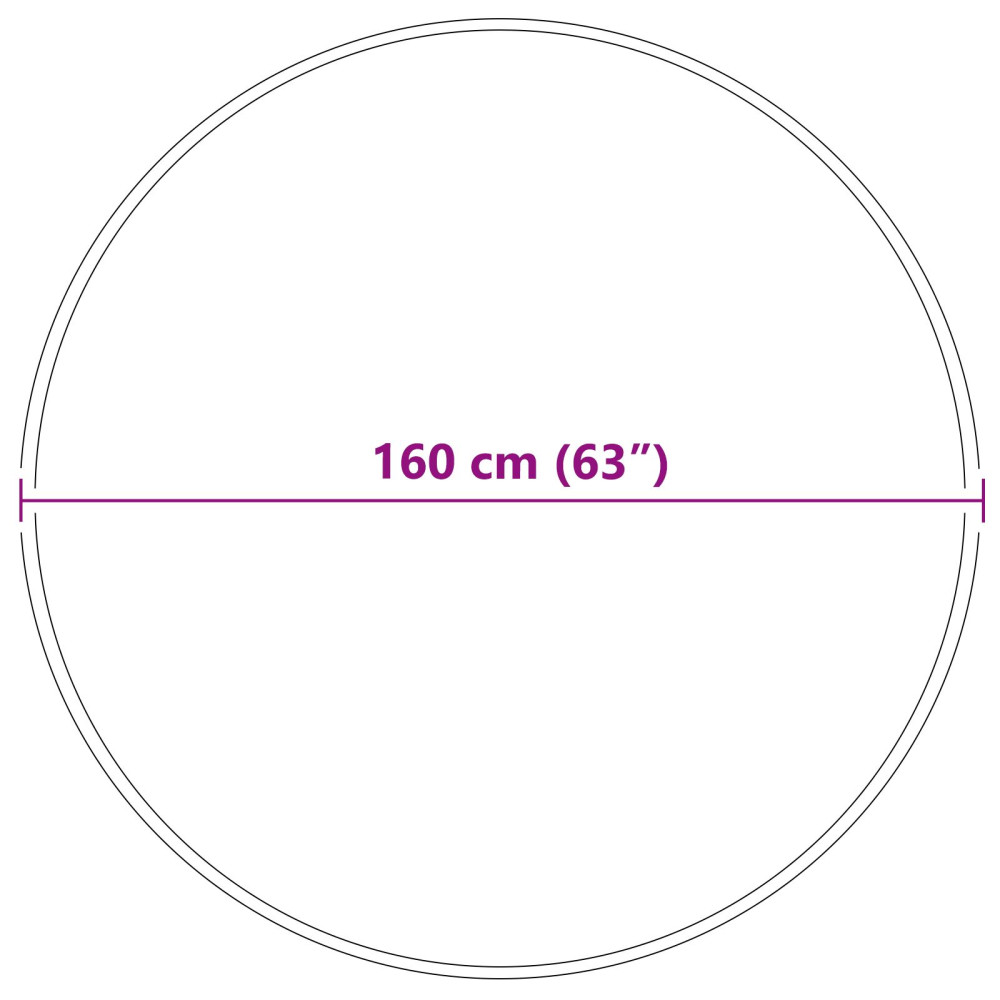 Produktbild för Anti-glid Shaggy Matta Kräm 160 x 160 cm PP