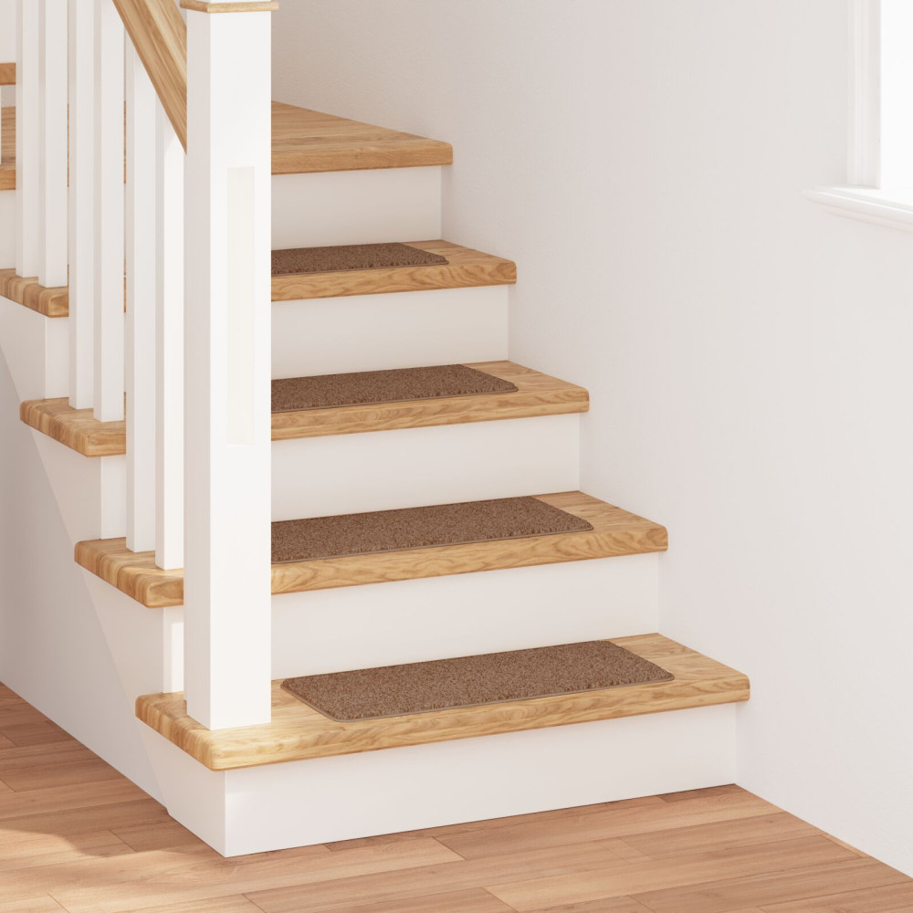 Produktbild för Halkfria trappmattor Latexbakgrund 15 pcs Gul 60 x 25 cm PP