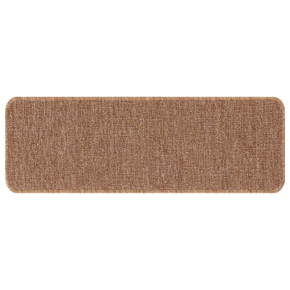 Produktbild för Halkfria trappmattor Latexbakgrund 15 pcs Gul 60 x 25 cm PP