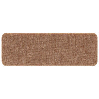 Produktbild för Halkfria trappmattor Latexbakgrund 15 pcs Gul 60 x 25 cm PP
