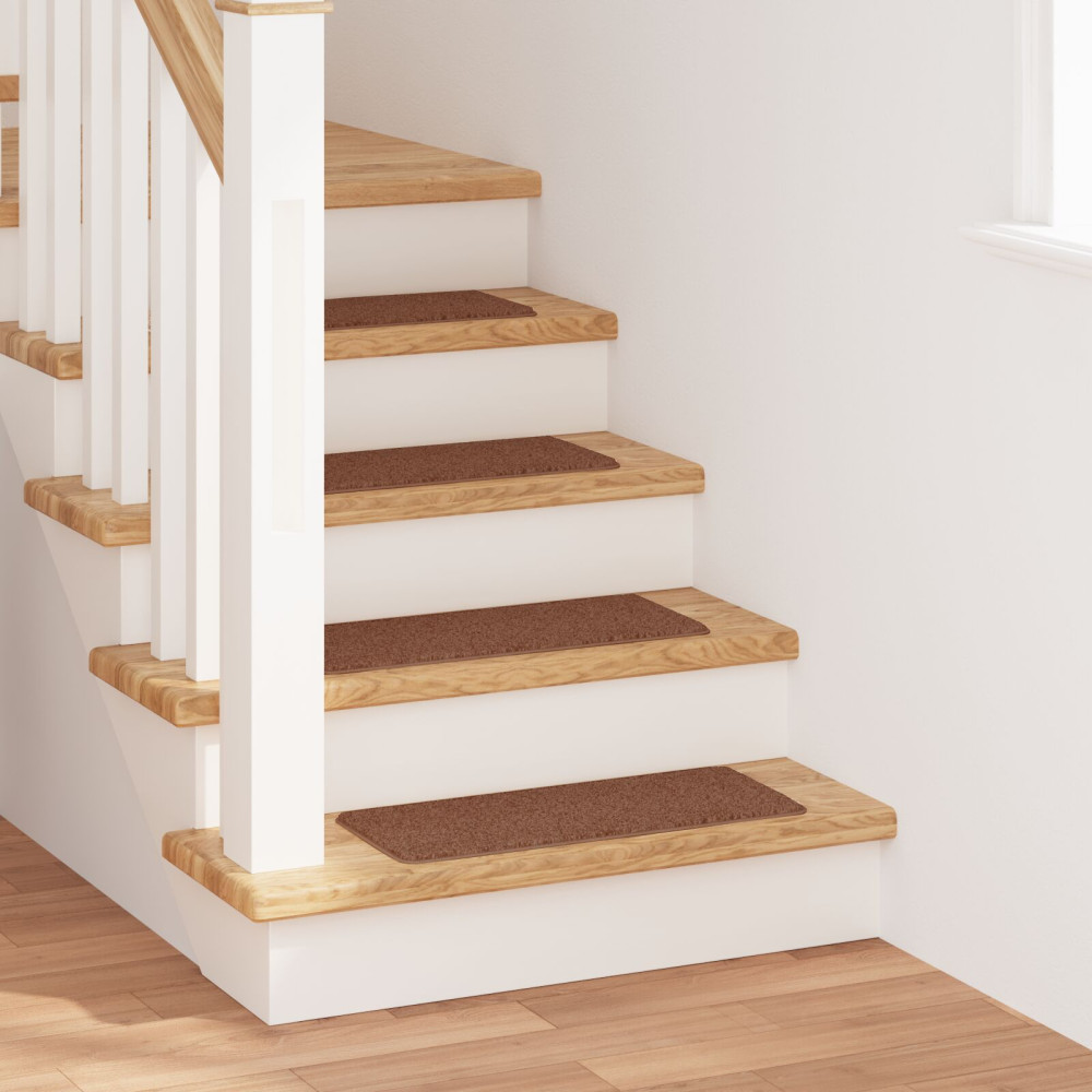 Produktbild för Halkfria trappmattor Latexbakgrund 15 pcs Gul 60 x 25 cm PP