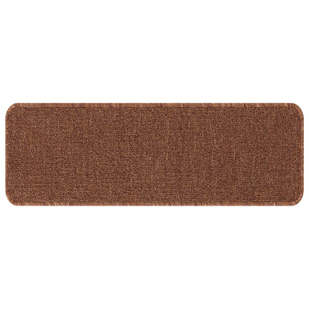 Produktbild för Halkfria trappmattor Latexbakgrund 15 pcs Gul 60 x 25 cm PP