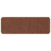 Produktbild för Halkfria trappmattor Latexbakgrund 15 pcs Gul 60 x 25 cm PP