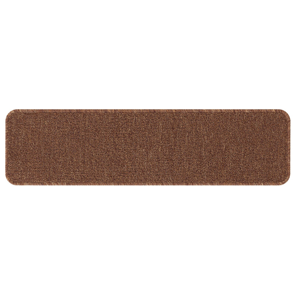Produktbild för Halkfria trappmattor Latexbakgrund 15 pcs Gul 75 x 20 cm PP