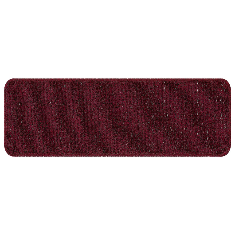 Produktbild för Halkfria trappmattor 15 pcs Bordeaux 60 x 25 cm PP