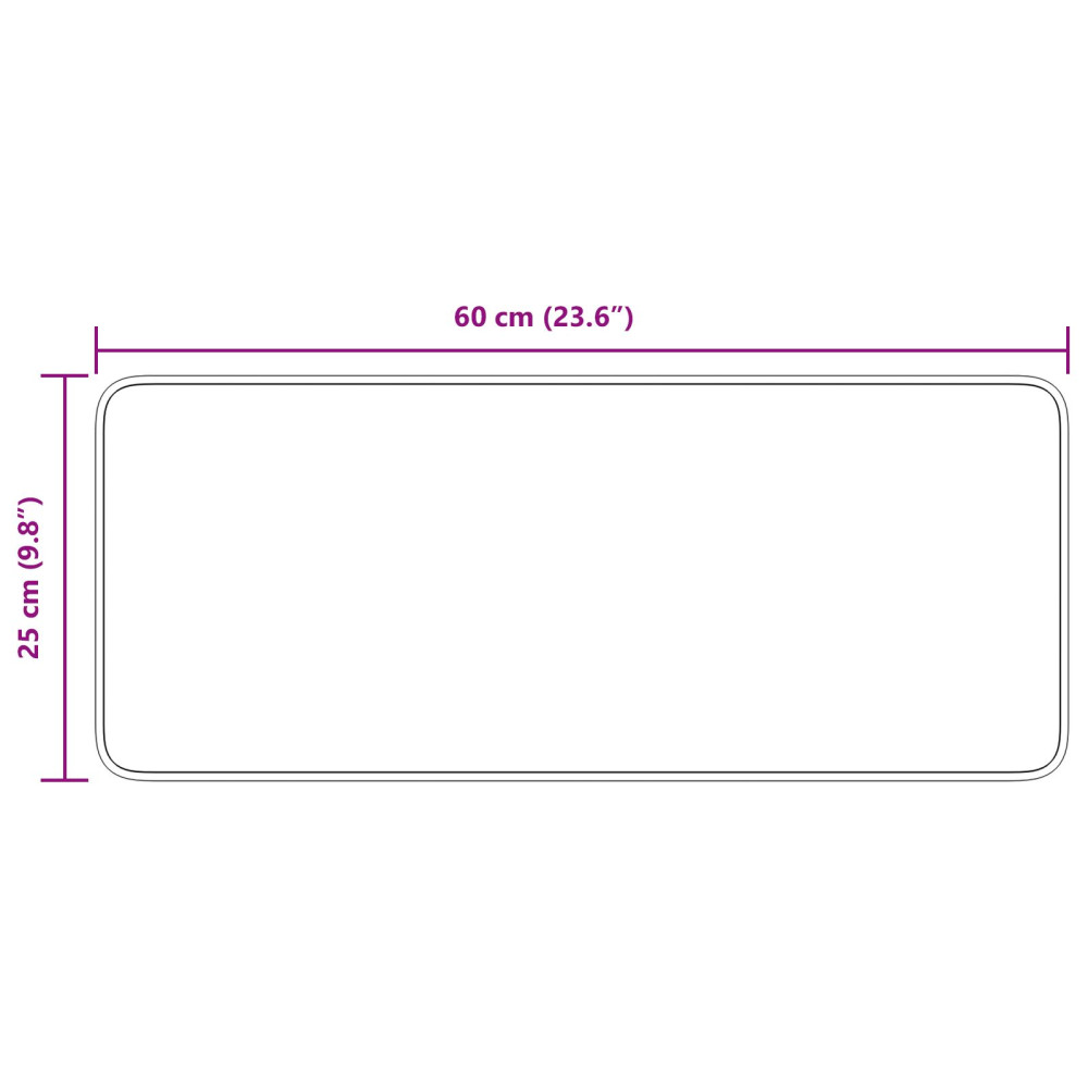 Produktbild för Halkfria trappmattor 15 pcs Bordeaux 60 x 25 cm PP