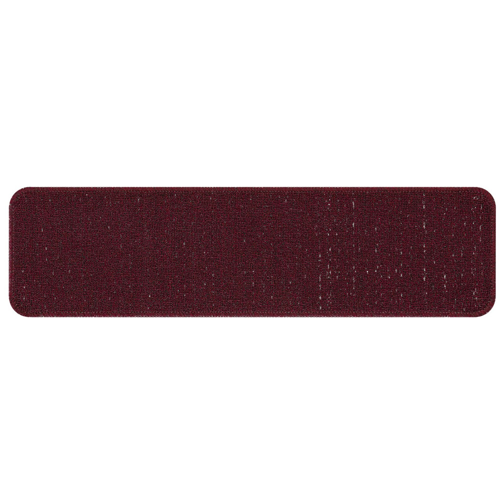 Produktbild för Halkfria trappmattor 15 pcs Bordeaux 75 x 20 cm PP