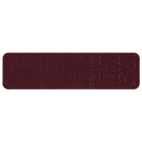 Produktbild för Halkfria trappmattor 15 pcs Bordeaux 75 x 20 cm PP