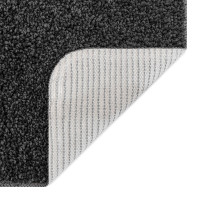 Produktbild för Halkfri badmatta med toalettutskärning Mörkgrå 50 x 50 cm PP