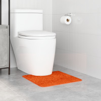 Produktbild för Halkfri badmatta med toalettutskärning Orange 50 x 50 cm PP