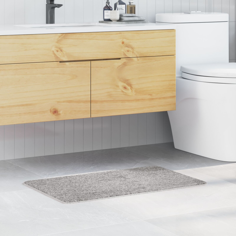 Produktbild för Halkfri Badmatta Grå 50 x 80 cm PP