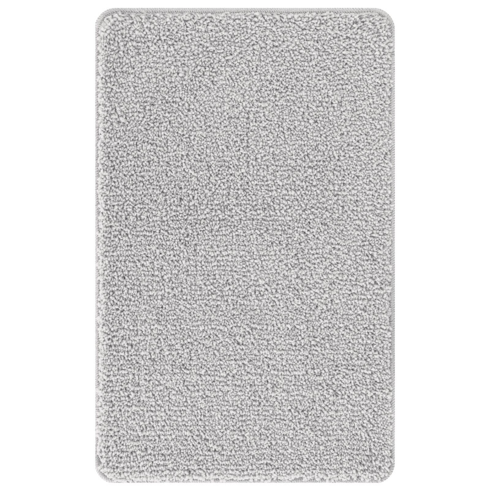 Produktbild för Halkfri Badmatta Grå 50 x 80 cm PP
