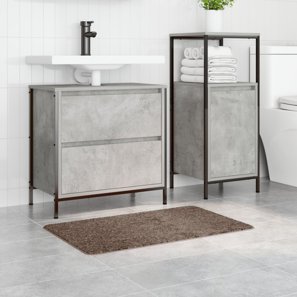 Produktbild för Halkfri Badmatta Brun 50 x 80 cm PP