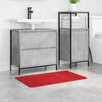 Produktbild för Halkfri Badmatta Röd 50 x 80 cm PP
