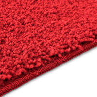 Produktbild för Halkfri Badmatta Röd 50 x 80 cm PP