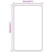 Produktbild för Halkfri Badmatta Grön 50 x 80 cm PP