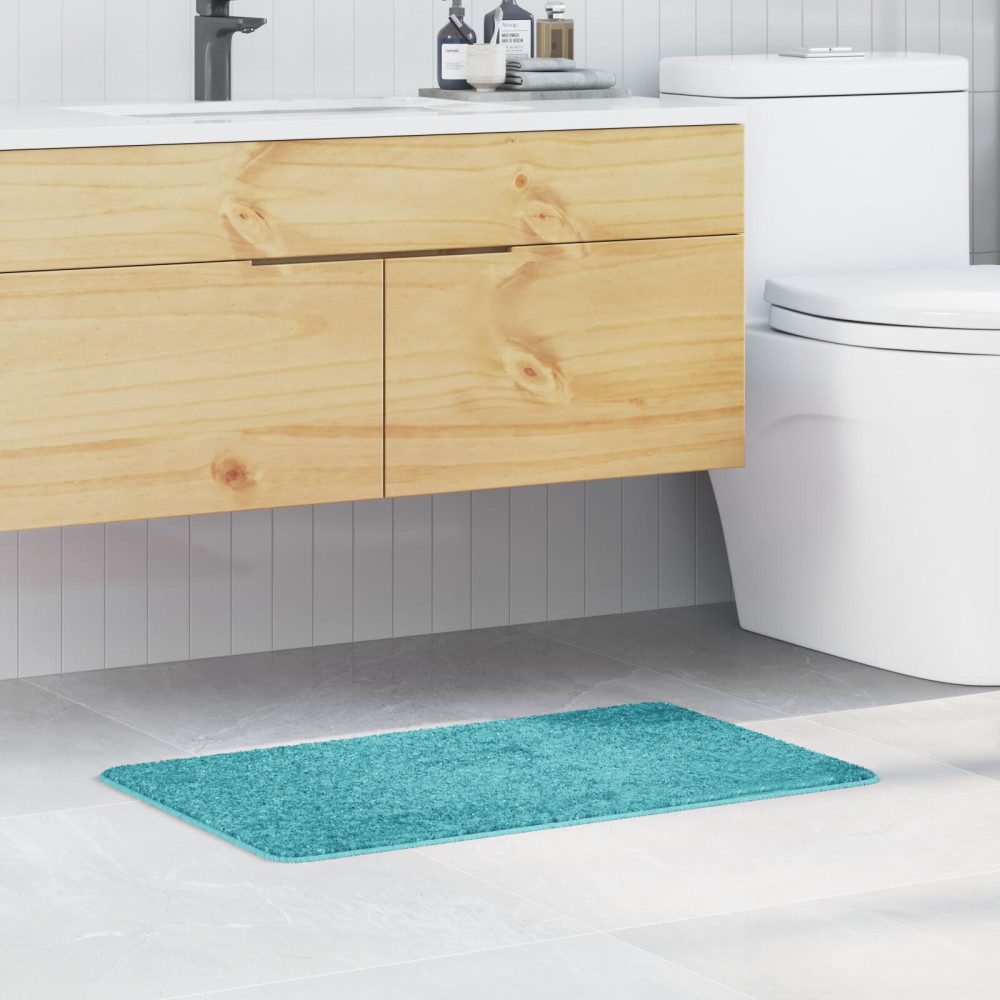 Produktbild för Halkfri Badmatta Turkos 50 x 80 cm PP