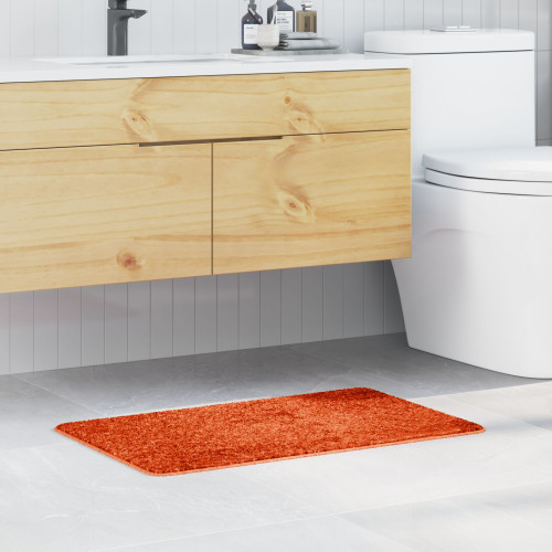 vidaXL Halkfri Badmatta Orange 50 x 80 cm PP