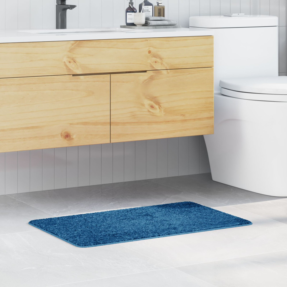 Produktbild för Halkfri Badmatta Blå 50 x 80 cm PP