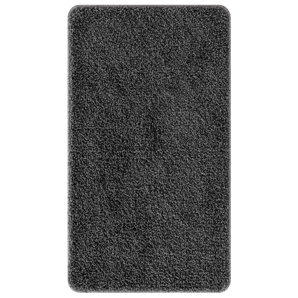 Produktbild för Halkfri Badmatta Mörkgrå 70 x 120 cm PP